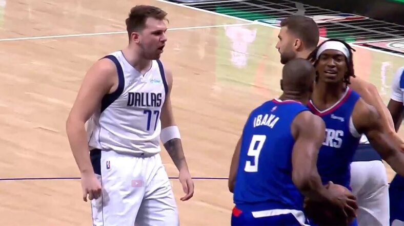 Luka Doncic gets technical foul, tells Terance Mann he's too small