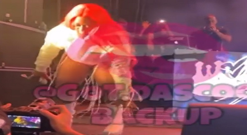Trina tripped and almost fell, when Ashanti brought her out during The Millennium Tour, for performance