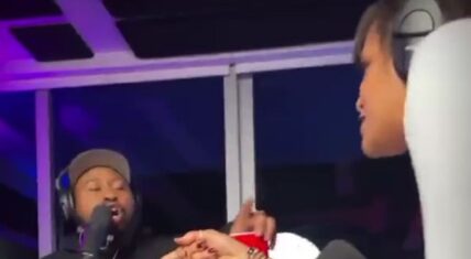 Akademiks screams at woman and she pulls gun on him