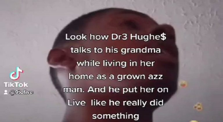 Dre Hughes cursed out his grandma on Facebook Live