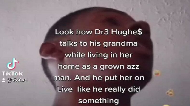 Dre Hughes cursed out his grandma on Facebook Live