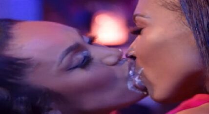 Erica Mena and Mimi Faust kiss in Love & Hip Hop Family Reunion trailer