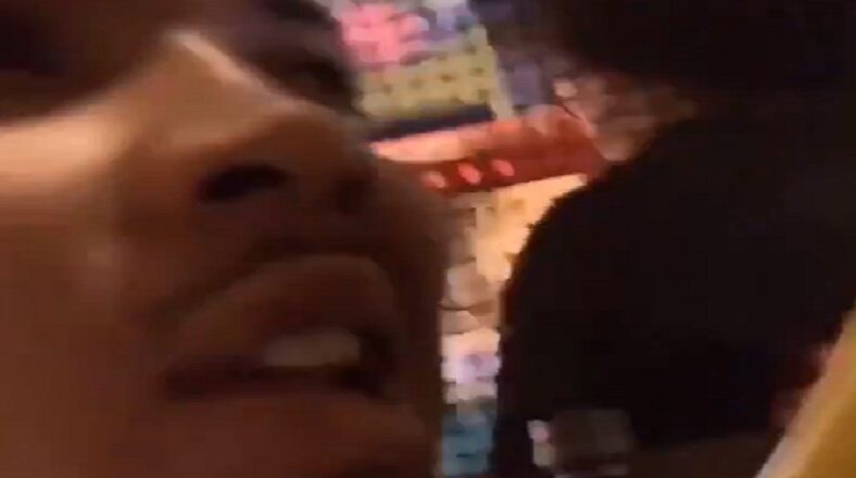 G Herbo curses at a little boy for coming down slide behind him and baby