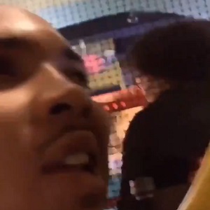 G Herbo curses at a little boy for coming down slide behind him and baby