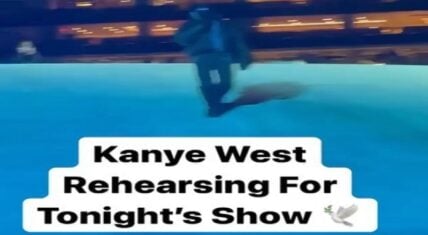 Kanye West rehearses for Free Larry Hoover concert