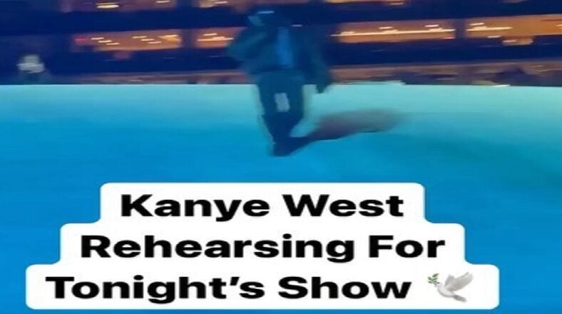 Kanye West rehearses for Free Larry Hoover concert