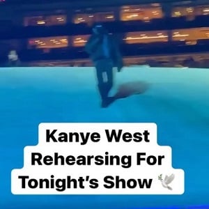 Kanye West rehearses for Free Larry Hoover concert