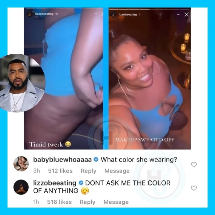 Lizzo shoots down Baby Blue Whoaaaa when he tried to flirt with her