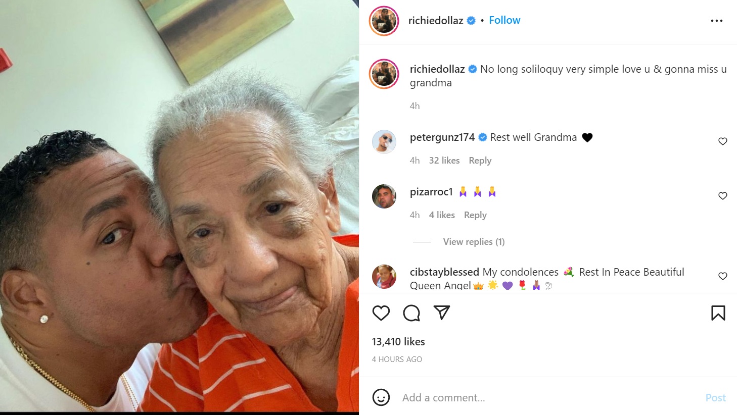 Rich Dollaz reveals his grandmother died