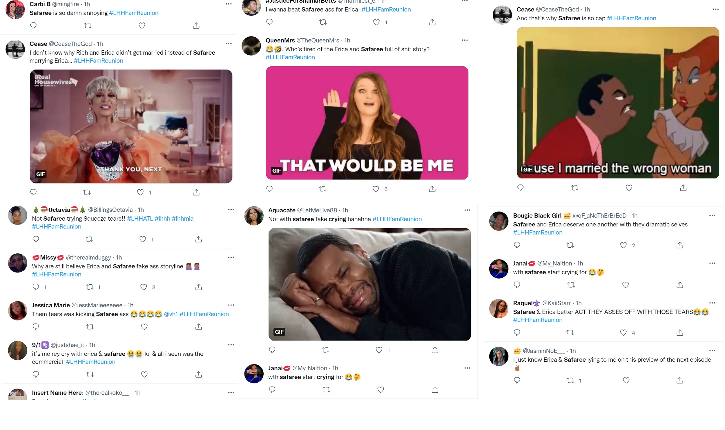 Safaree and Erica Mena blasted on Twitter for their drama