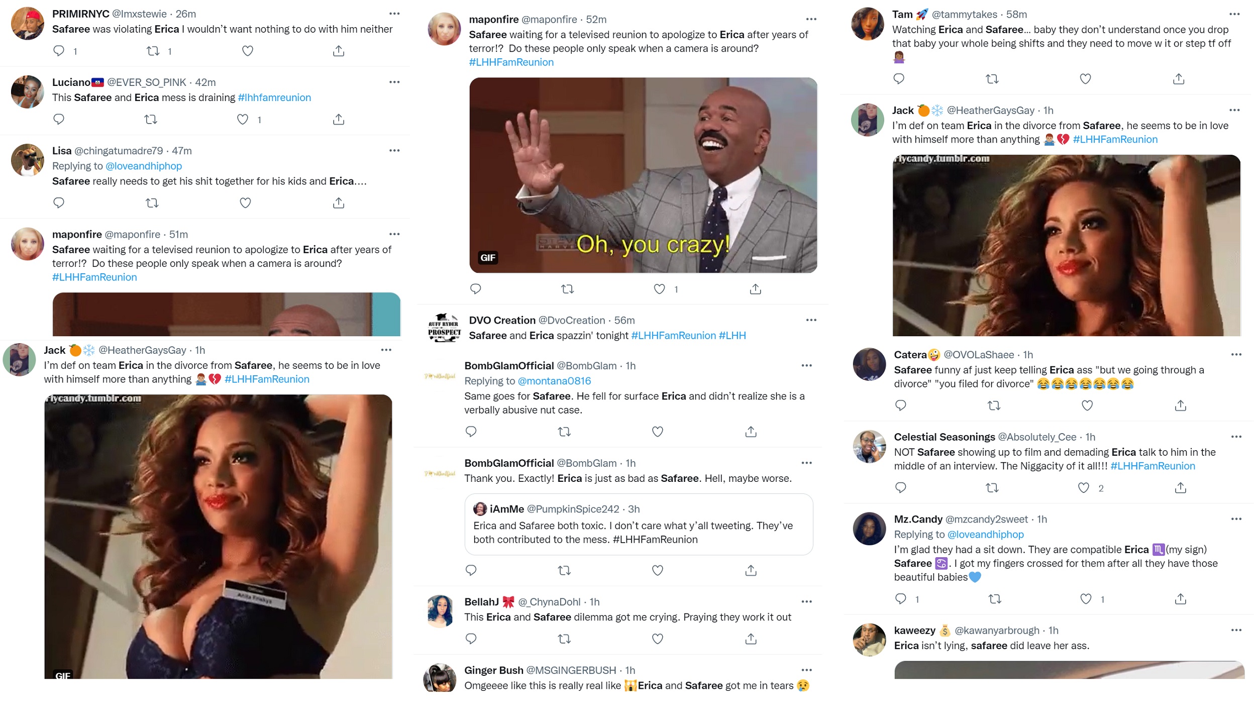 Safaree crying over Erica didn't win fans over
