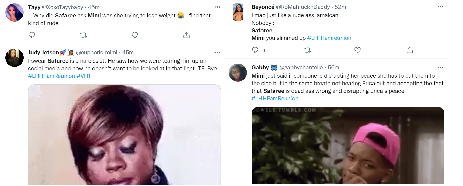 Safaree gets dragged for asking Mimi if she lost weight