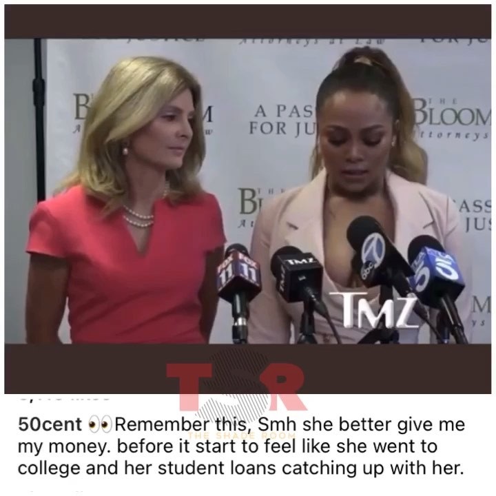 50 Cent reminds Teairra Mari that she still owes him money