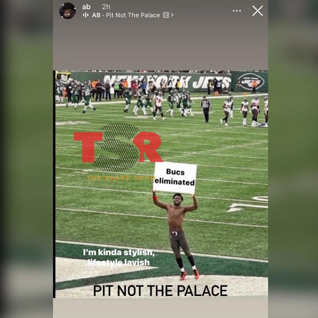 Antonio Brown shares photo of him leaving Bucs - Jets game