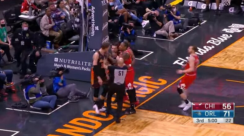 DeMar DeRozan tries to fight Mo Wagner!