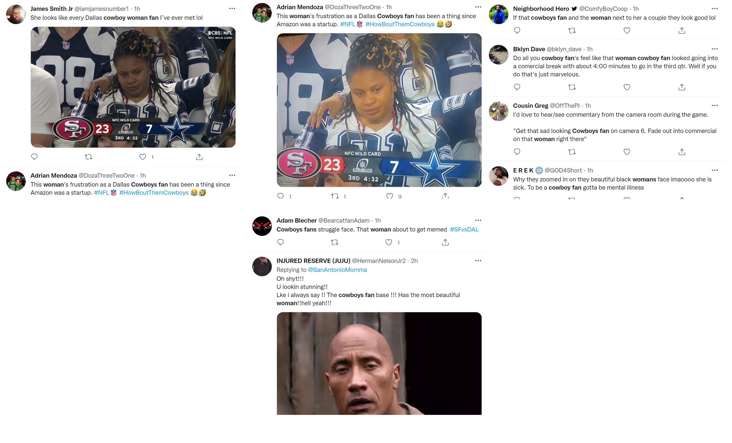 Disgruntled female Dallas Cowboys fan goes viral