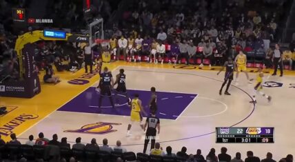 Dwight Howard dunks Russell Westbrook's airball