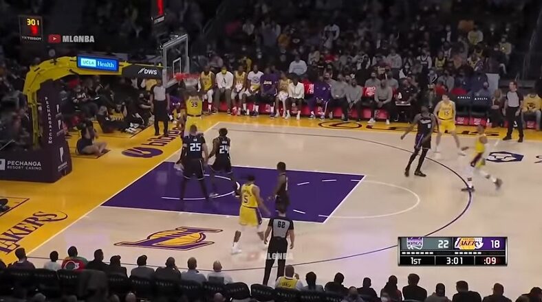 Dwight Howard dunks Russell Westbrook's airball