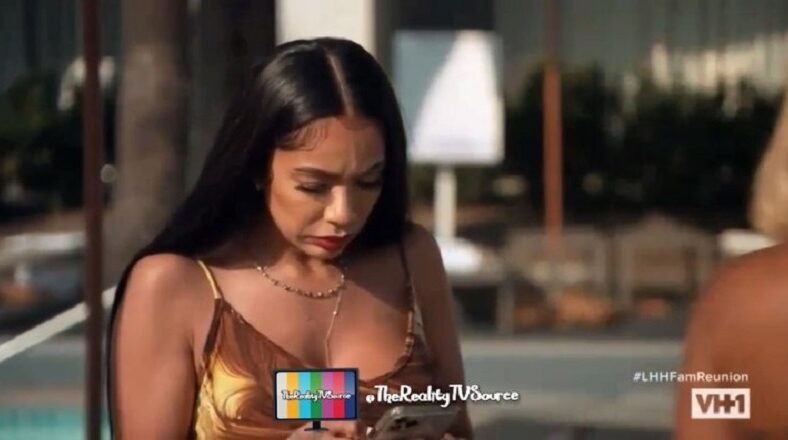 Erica Mena reacts to seeing blog of Safaree out with another woman