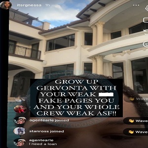 Gervonta Davis' baby mama says he's harassing her with fake IG pages