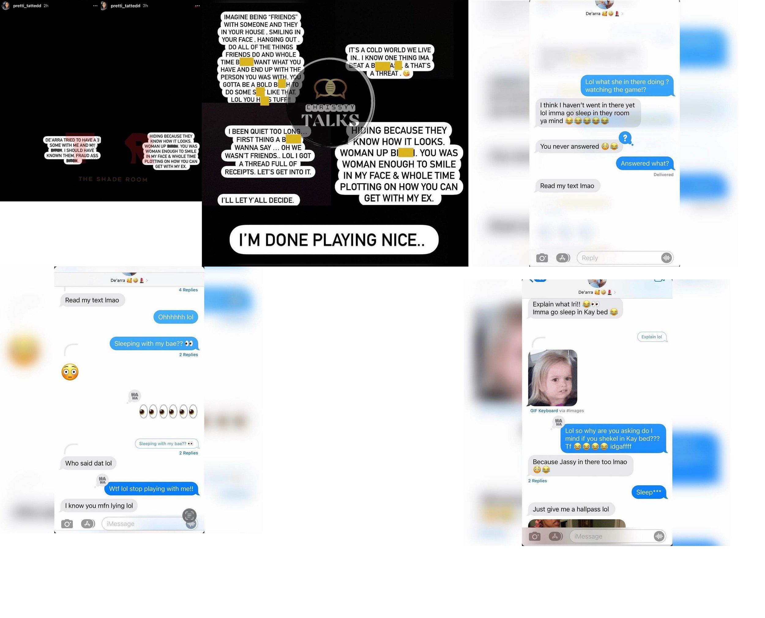 Irielle Dunbar accuses De'arra Taylor of trying to hook up with her girlfriend