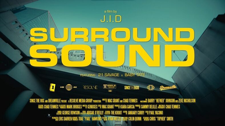 J.I.D. brings Surround Sound video to life with 21 Savage and Baby Tate