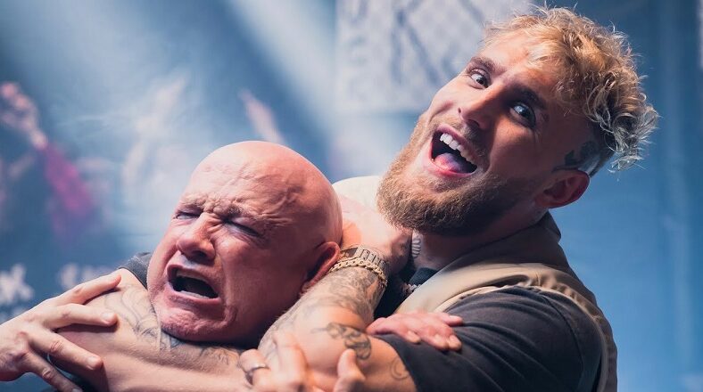 Jake Paul chokes Dana White in diss track video