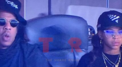 Jay-Z and Blue Ivy spotted at Rams - Cardinals game last night