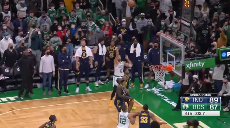Jayson Tatum hits clutch shot to send game into overtime