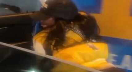 Jess Hilarious almost gets hit by a bus while twerking