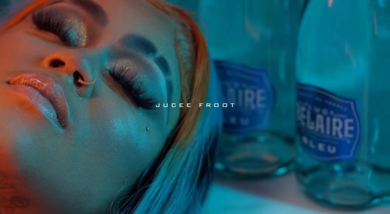 Jucee Froot returns with Belaire Bleu music video