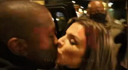 Kanye West and Julia Fox caught kissing in video