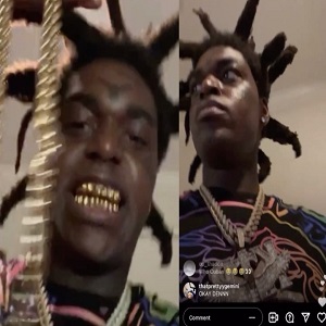 Kodak Black is out of jail and has someone's gold Cuban link chain
