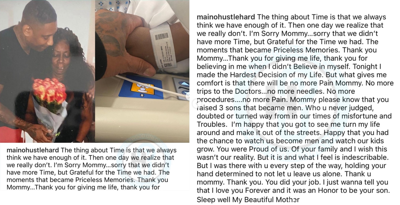 Maino reveals his mother died in Instagram post