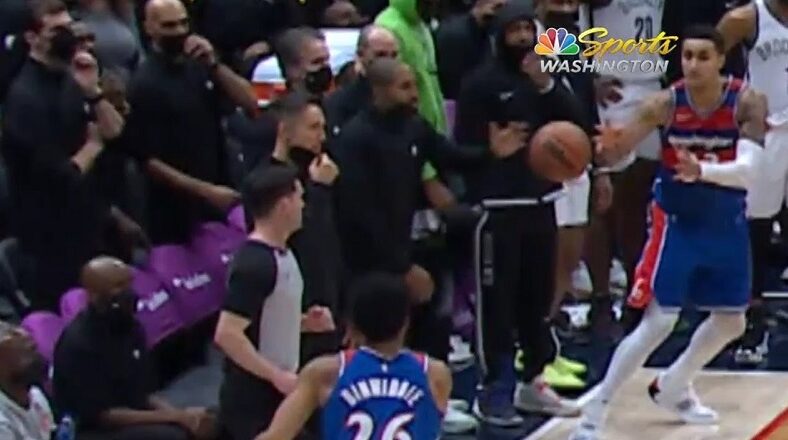 Nets' assistant coach touched a live ball and the refs didn't notice