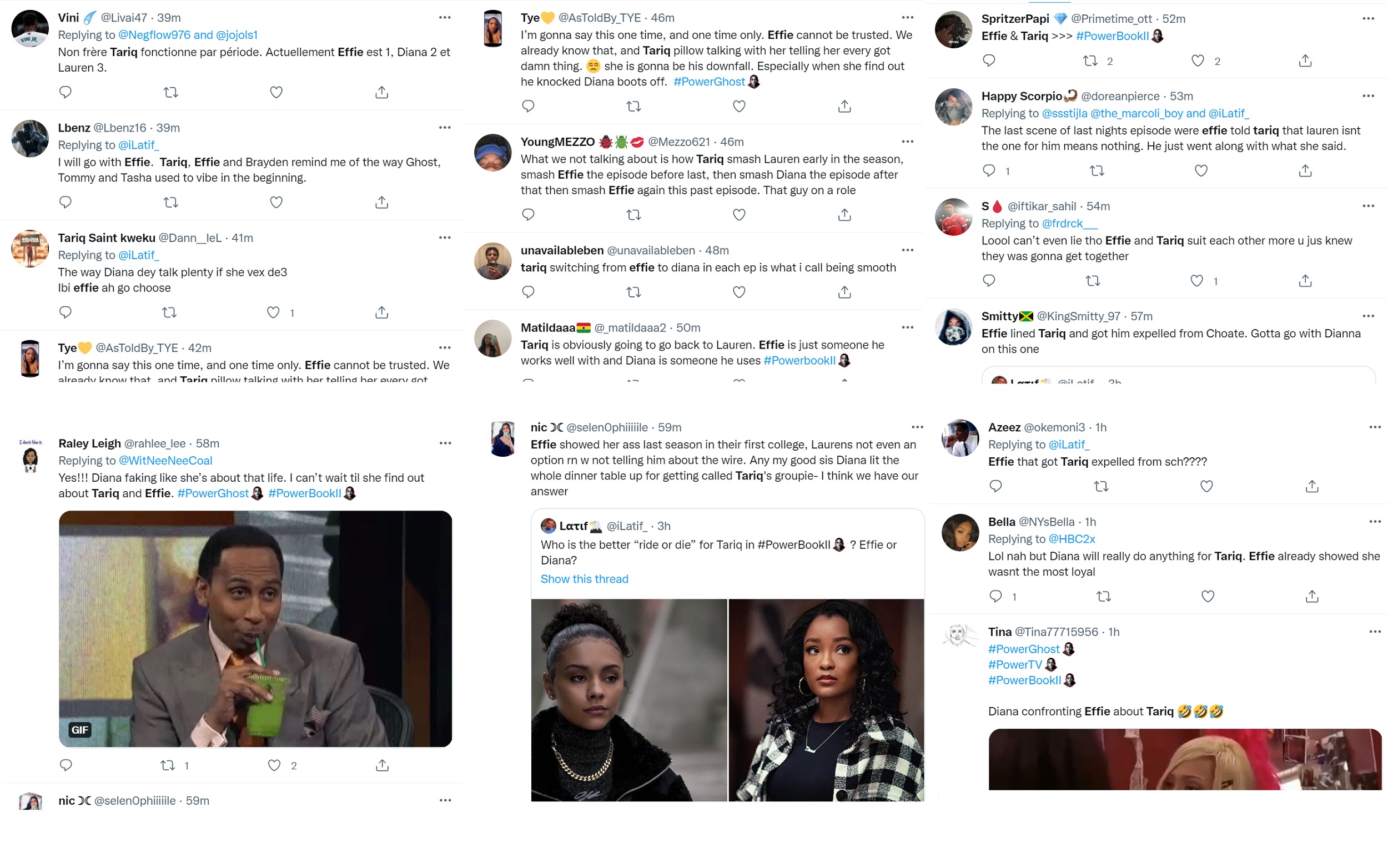 Power fans think Tariq and Effie should be together