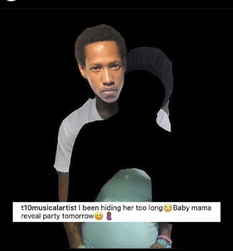 Rapper T10 announces he's having a baby mama reveal