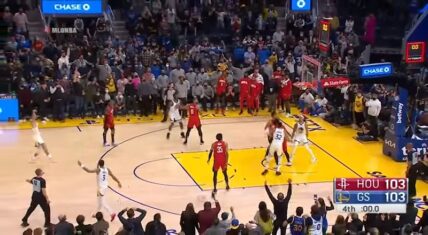 Steph Curry hits game-winning shot vs Rockets
