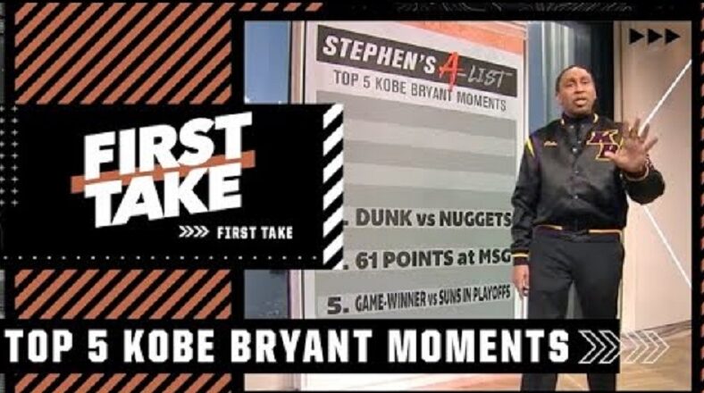 Stephen A Smith shares his top five Kobe Bryant moments