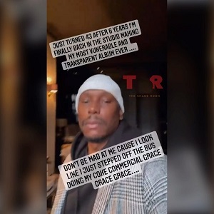 Tyrese says he isn't aging as he celebrates 43rd birthday