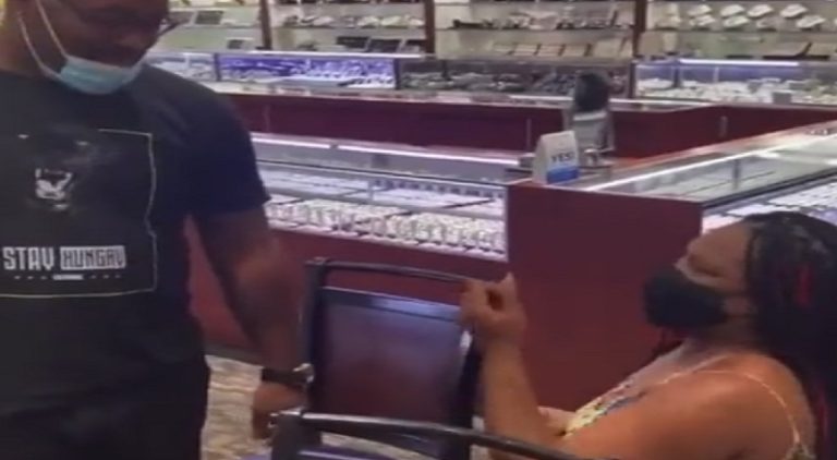 Woman gets down on one knee and proposes to her boyfriend!
