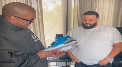 DJ Khaled gifts Kanye West Air Jordan 3 Father Of Asahd sneakers