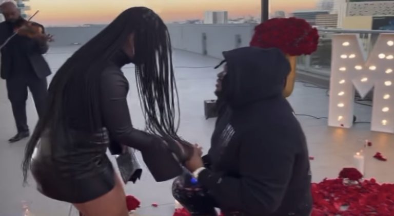 Tee Grizzley proposes to girlfriend Myeisha Agnew