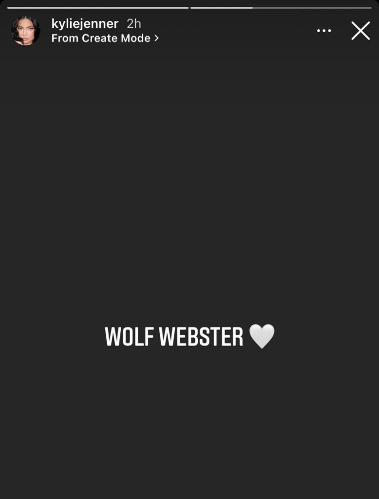 Kylie Jenner Travis Scott Wolf Webster