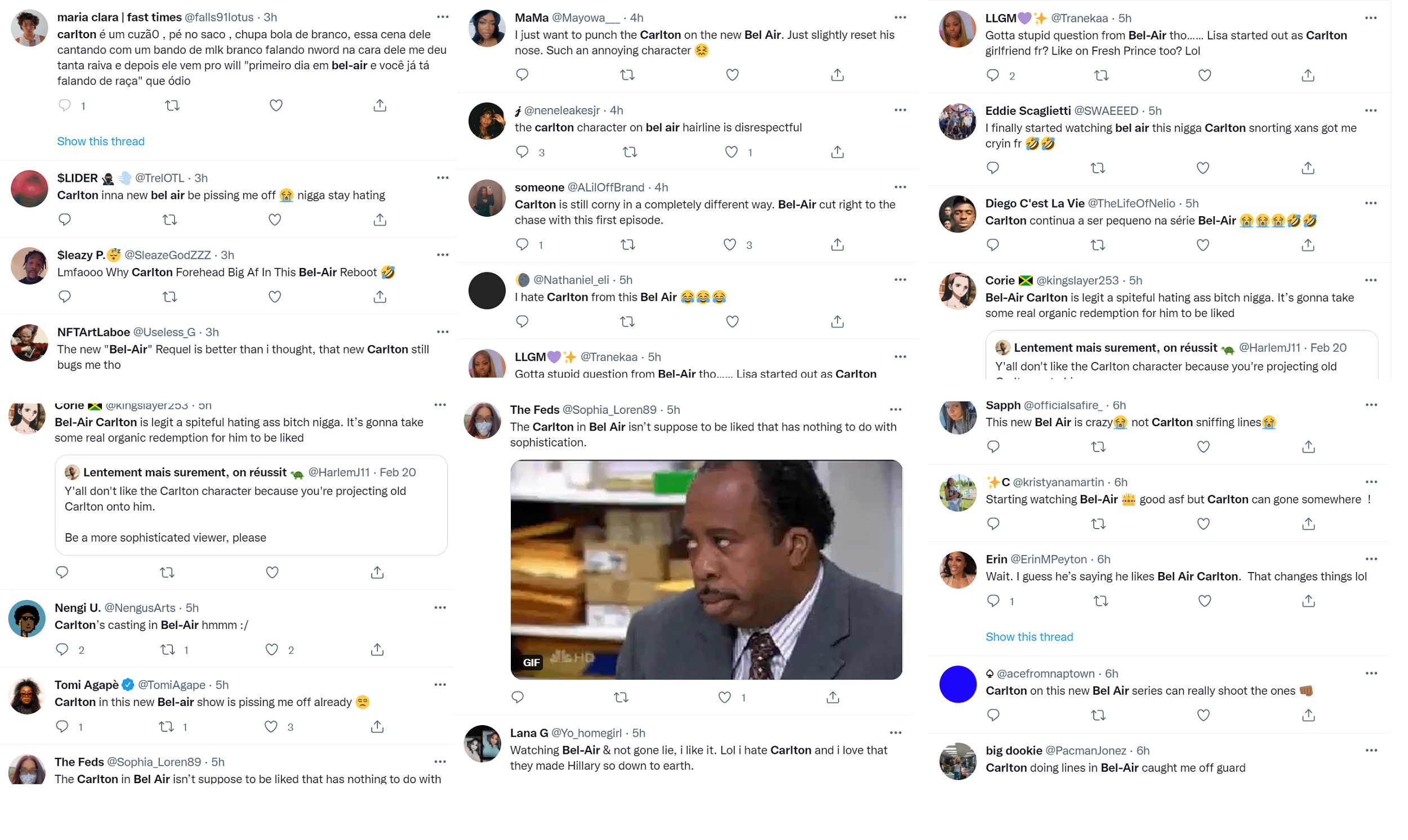 Carlton gets dragged on Twitter as the most hated Bel-Air character