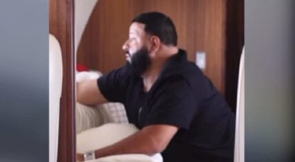 DJ Khaled gets scared when his airplane hits turbulence