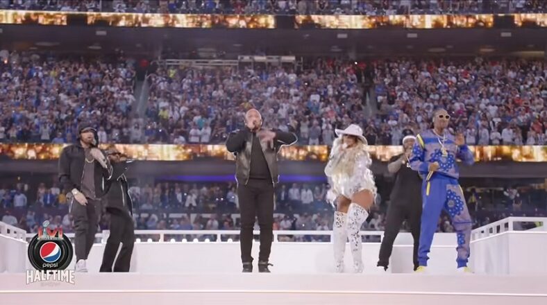 Dr Dre helped draw 112 million viewers to the Super Bowl