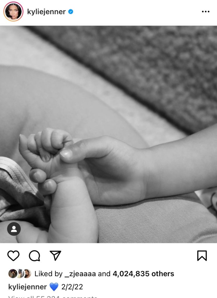 Kylie Jenner announces birth of second child with Travis Scott