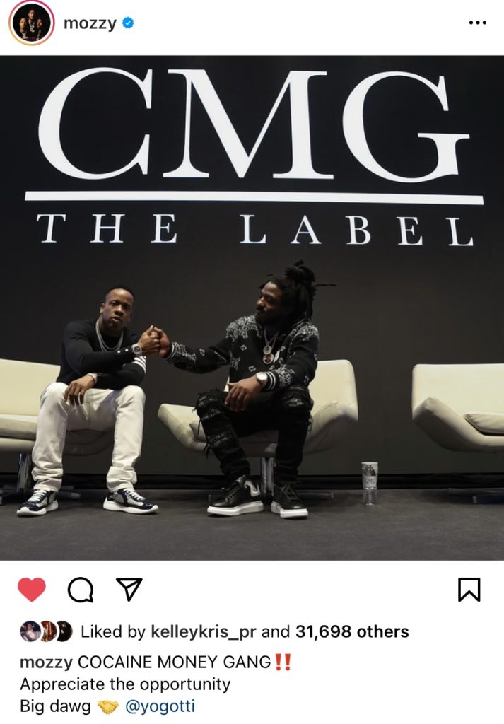 Yo Gotti signs Mozzy to CMG