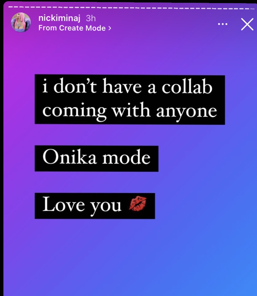 Nicki Minaj denies Coi Leray collaboration